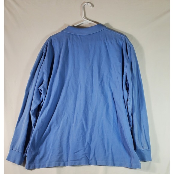 Polo Ralph Lauren Long Sleeve Polo Shirt Sky Blue XL Mens Classic Fit - Picture 7 of 8
